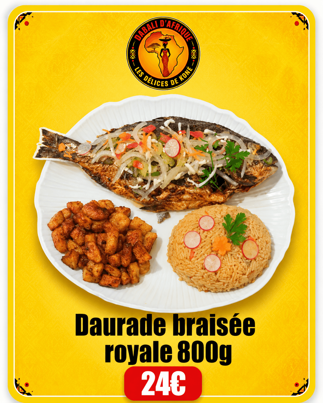 Daurade braisée royale 800g