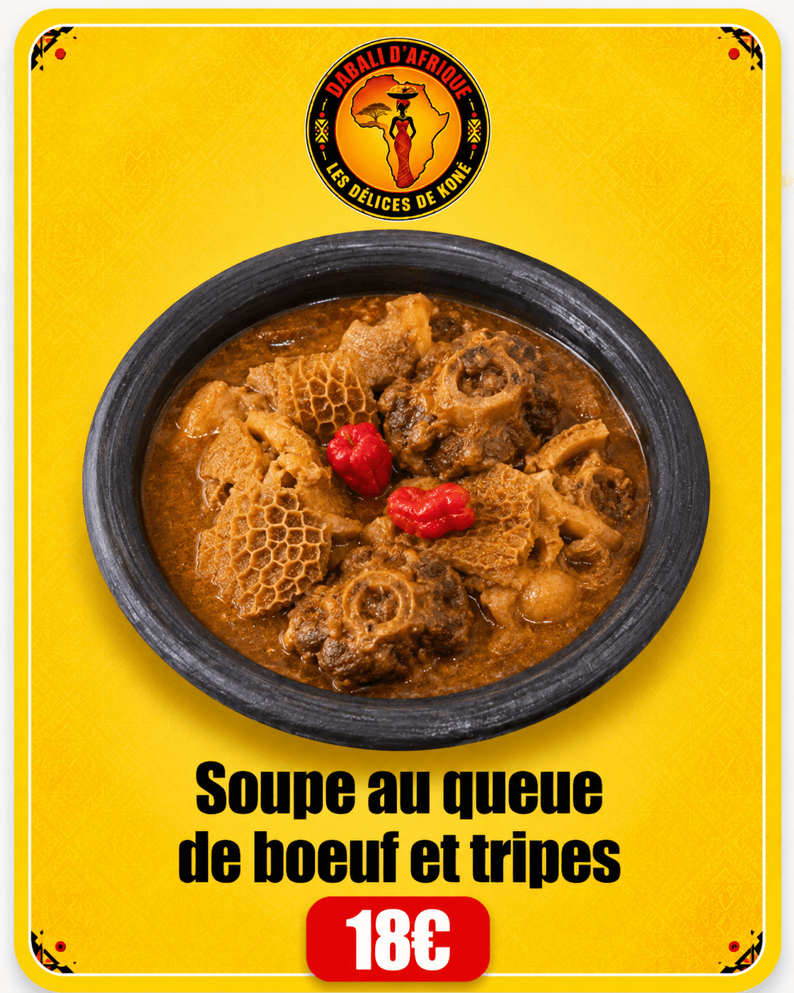 Soupe au queue de bœuf et tripes
